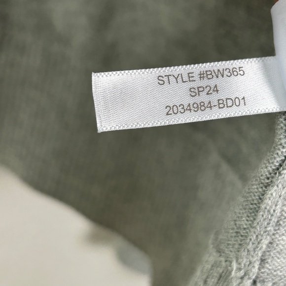 J. Crew Factory men size L cardigan sweater polo gray 100% cotton button front - Picture 15 of 15